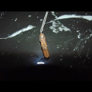 Handmade Healing Crystal Necklace- Smokey Quartz